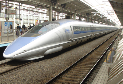 500 series shinkansen at Kyoto
