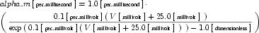 Equation: hh_alpha_m_units