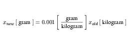 Equation: gram_definition